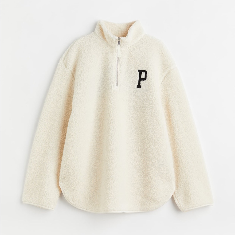 H&M half zip Sherpa
